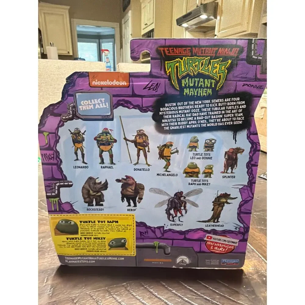 TMNT Mutant Mayhem Turtle Tots Raph & Mikey Action Figure 2-Pack Playmates NEW